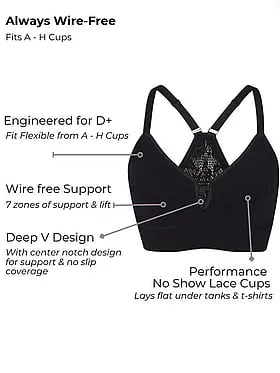 Deep V-Notch Bra