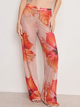 Mesh Wide Leg Pants