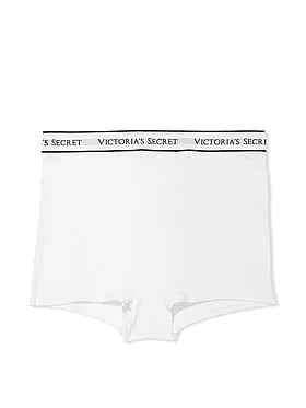 Logo Cotton High-Waist Boyshort Panty