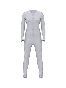 Cozy Pointelle Long Onesie