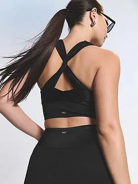 VSX Elevate⢠Tuxedo Shine Longline Sports Bra