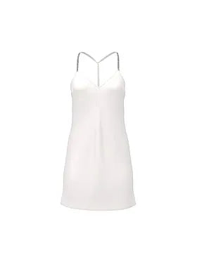 Crystal Bow Satin Mini Slip