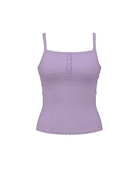 Pointelle Henley Cami