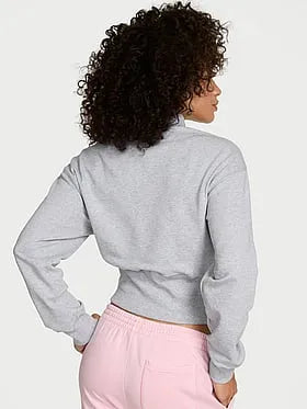 Off-Duty Terry Fitted Half-Zip Sweatshirt