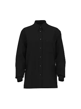 Beachwear Linen Boxy Long-Sleeve Shirt