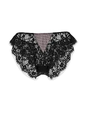 Heritage Dot Mesh Lace-Trim Flutter Brazilian Panty