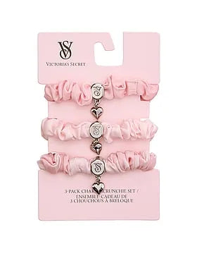 3-Pack Heritage Stripe Skinny Charm Scrunchie Set