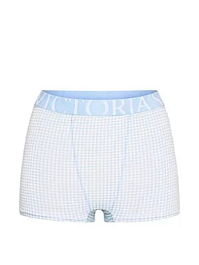 Exploded Logo Cotton High-Waist Boyshort Panty