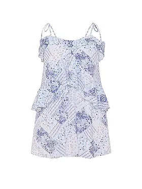 Flowy Ruï¬e Mini Dress