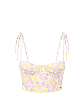 Bow-Strap Push-Up Tankini Top