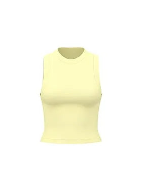 Soft Seamless High-Neck Cropped Tank