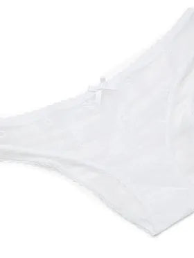 Butterfly Embroidery Mesh Bikini Panty