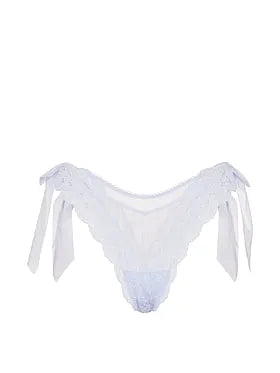 Lace & Mesh Side-Bow Brazilian Panty