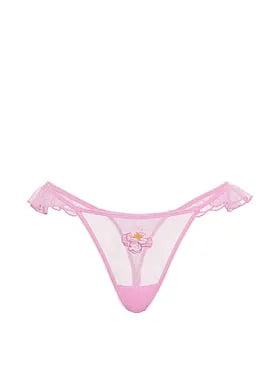 Watercolor Motif Flutter Thong Panty