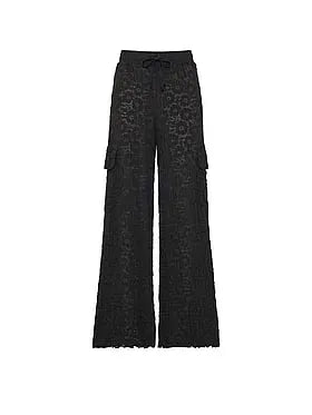 Floral Crochet Cover-Up Pants