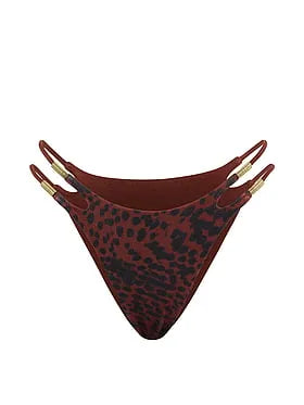 Reversible Cut-Out Rings Brazilian Bikini Bottom