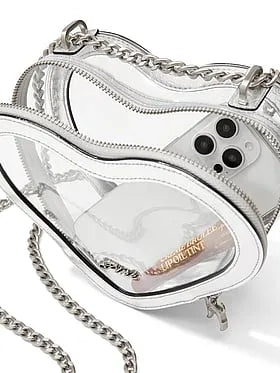 Clear Heart Shoulder Bag