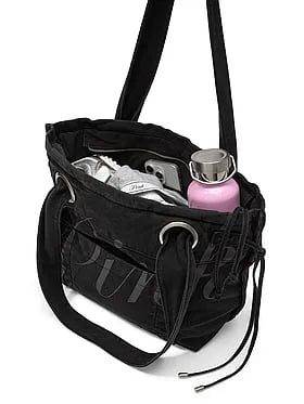 Canvas Flat-Bottom Tote Bag