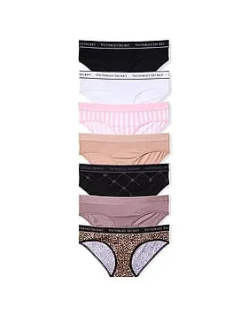 7-Pack Logo Cotton Hiphugger Panties