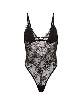 Rose Lace Triangle Bodysuit
