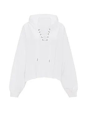Campus Terry⢠Lace-Up Tunic Hoodie