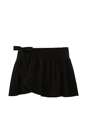 Tech Woven Asymmetrical Side-Tie Skort