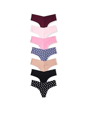 7-Pack No-Show Thong Panties
