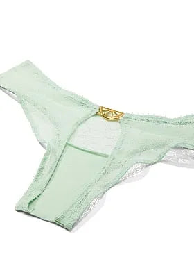 Tease Lace Hardware Open-Back Cheeky Panty