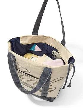 PINK by Frankies Bikinis Canvas Tote Bag