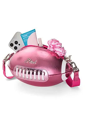 Metallic Football Crossbody Bag