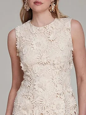 Floral Lace Mini Dress