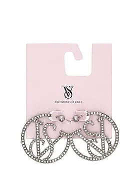 VS Monogram Diamanté Hoop Earrings
