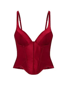 Push-Up Satin Corset Top