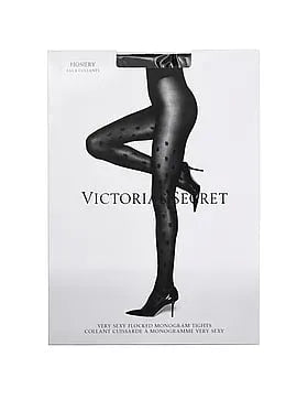 Very Sexy Flocked Monogram Tights