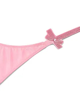 Shine Bow Thong Panty