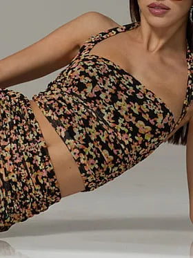 Arayna Mesh Halter Top