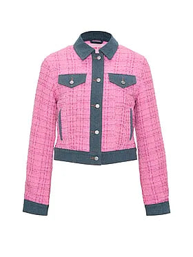 PINK | Elle Denim Tweed Jacket