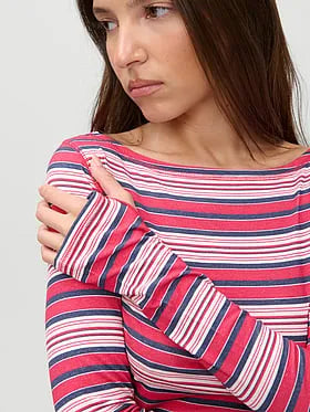 JENNIE x Frankies Bikinis Sophie Lightweight Jersey Long Sleeve Top