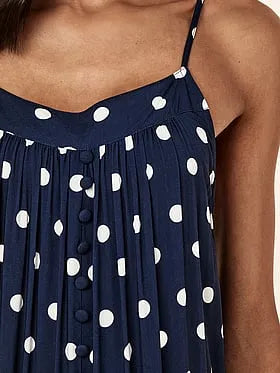 Spot Tiered Maxi Nightie