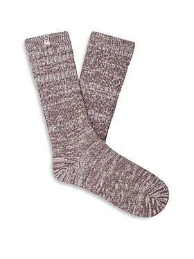 Rib Knit Slouchy Crew Sock