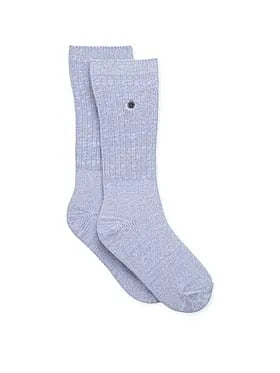 Rib Knit Slouchy Crew Sock