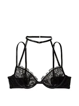 Midnight Affair Embroidery Low-Cut Demi Bra