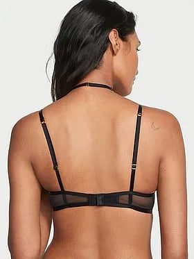 Midnight Affair Embroidery Low-Cut Demi Bra