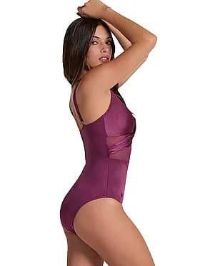 Cross-Front One-Piece Swimsuit
