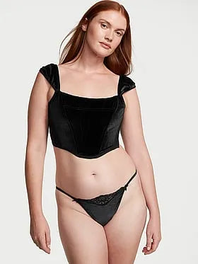 Velvet Corset Top