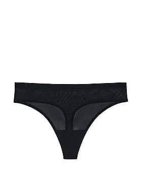 Sheer Mesh High-Cut Thong Panty