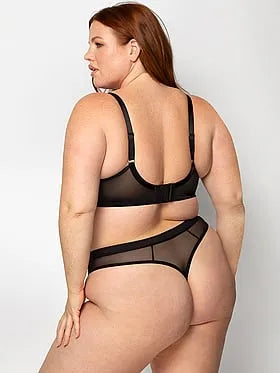 Sheer Mesh High-Cut Thong Panty
