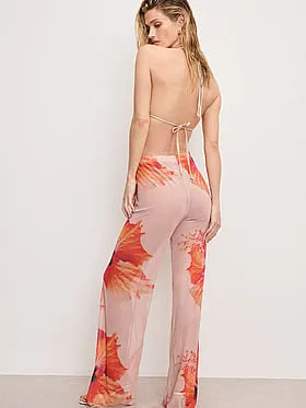 Mesh Wide Leg Pants