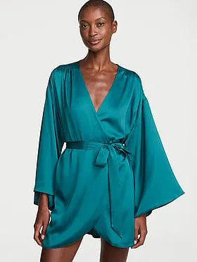Satin Short Robe