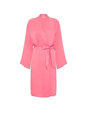 Signature Satin Midi Robe